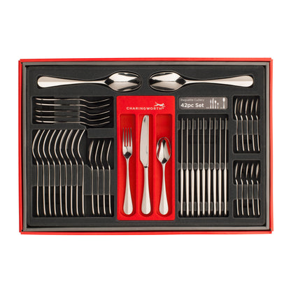 Charingworth Baguette Mirror 42 Piece Cutlery Set