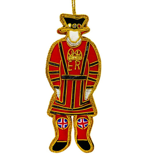 Beaded Royal Beefeater Ornament-Christmas Bauble-Goviers