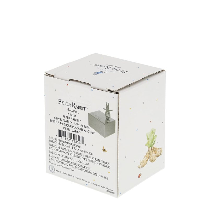 Beatrix Potter Peter Rabbit Peter Rabbit Silver Plated Musical Box-Goviers