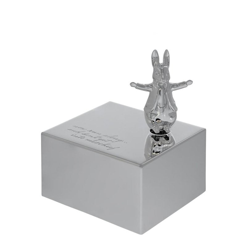 Beatrix Potter Peter Rabbit Peter Rabbit Silver Plated Musical Box-Goviers