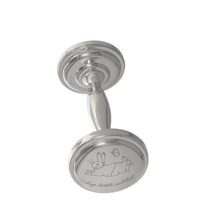 Beatrix Potter Peter Rabbit Silver Plated Baby Rattle-Goviers