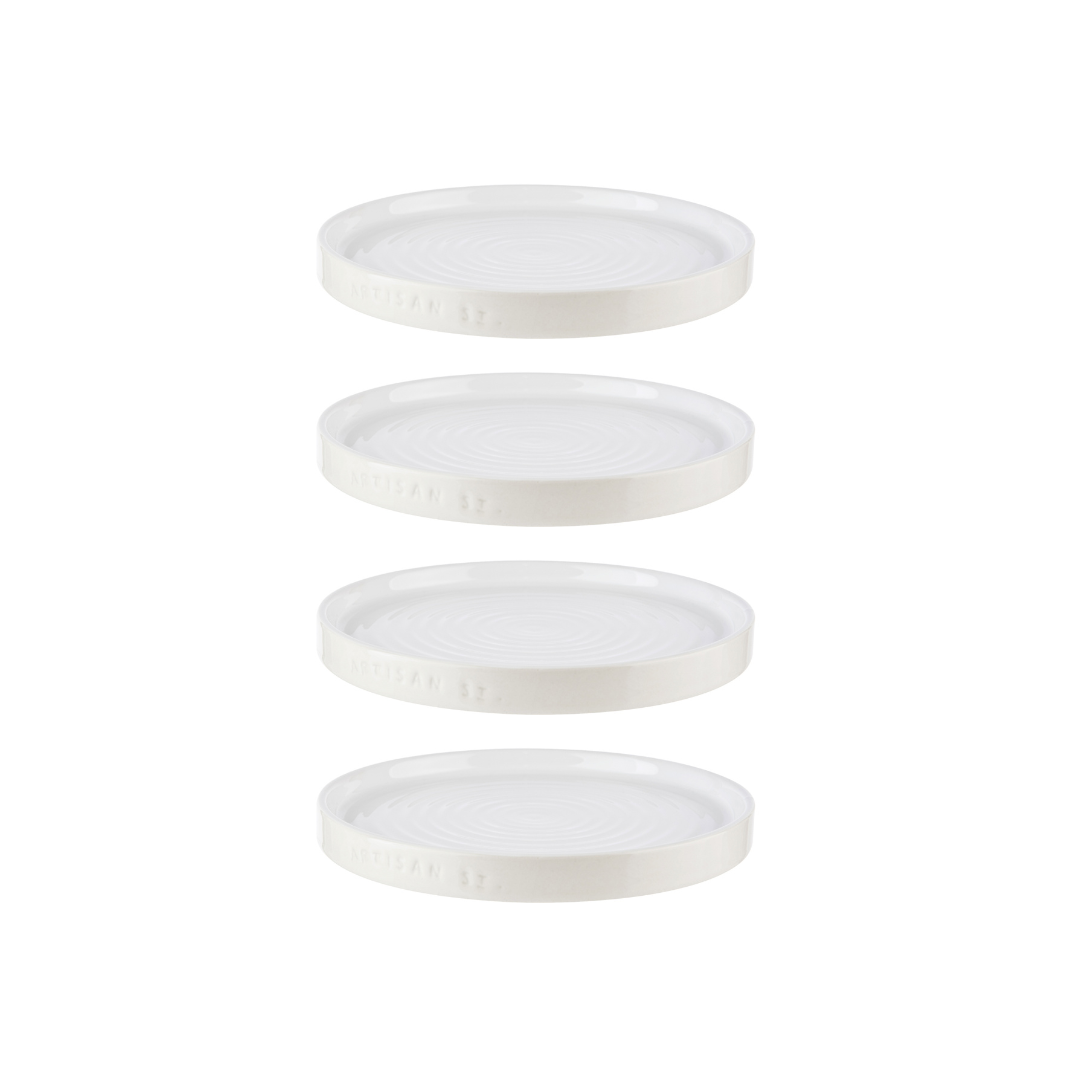 Artisan Street White Plate 19cm Set of 4