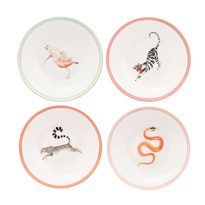 Yvonne Ellen Animal Pasta Bowl Set of 4
