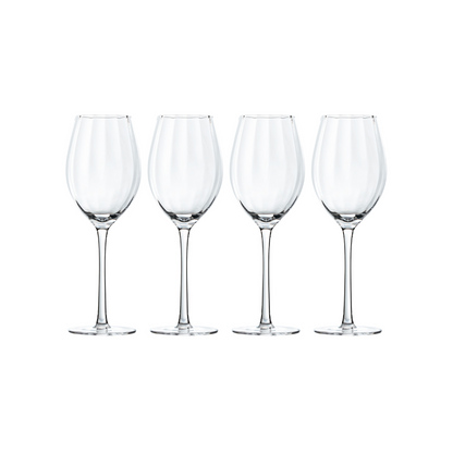 Artisan Street Ripple White Wine Glass Set of 4