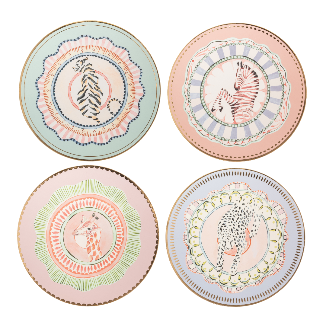 Yvonne Ellen Round Cork Placemats Set of 4