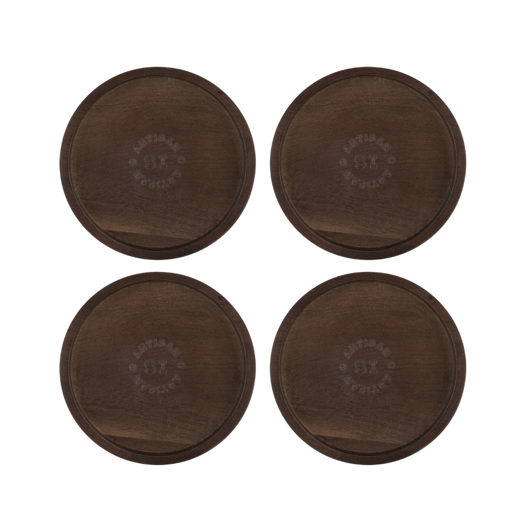 Artisan Street Acacia Coasters Set of 4