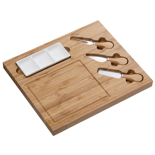 Belleek Living Cheese Board & Cheese Knife Set-Goviers