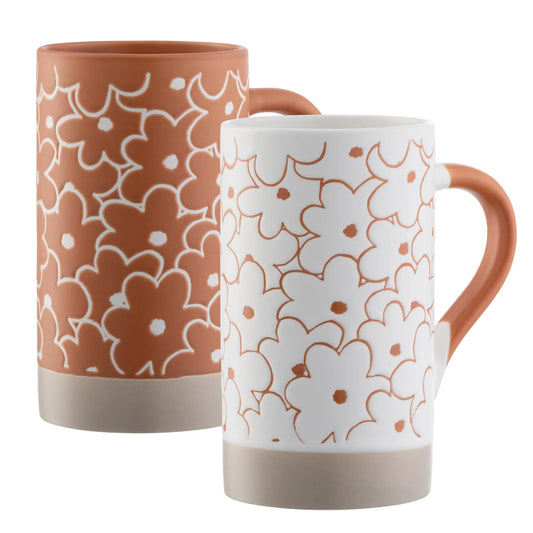 Belleek Living Daisy Tall Mugs Set of 2-Goviers