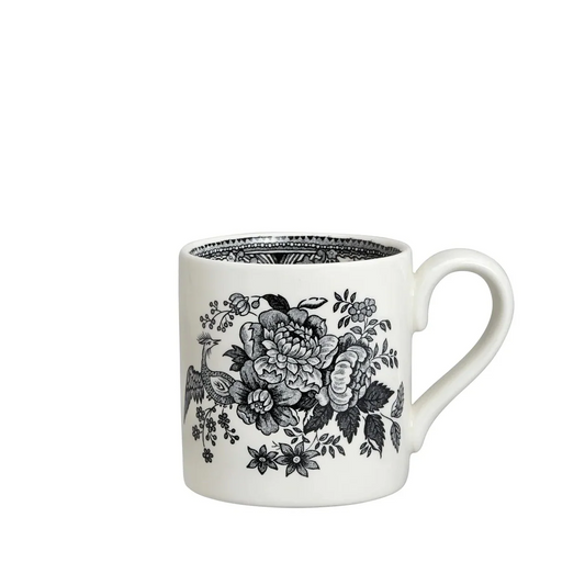 Burleigh Black & White Asiatic Pheasants Mug 284ml/0.5pt-Goviers