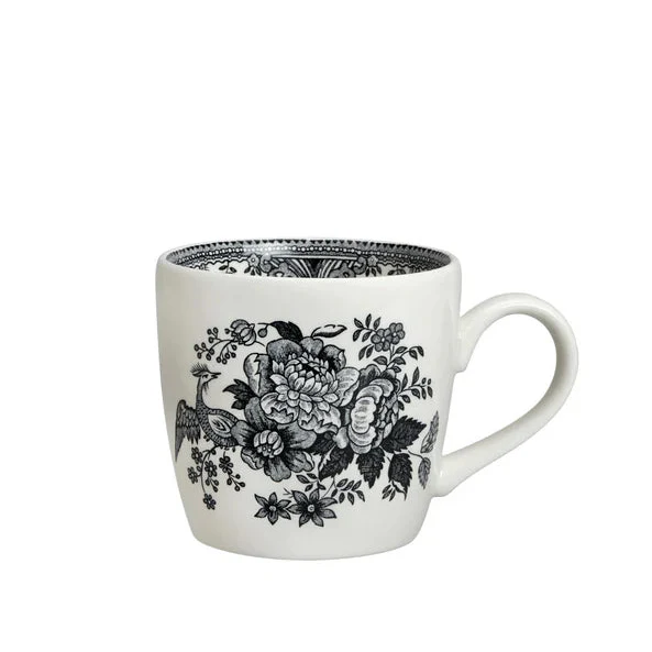 Burleigh Black & White Asiatic Pheasants Osborne Mug 300ml/0.5pt-Goviers