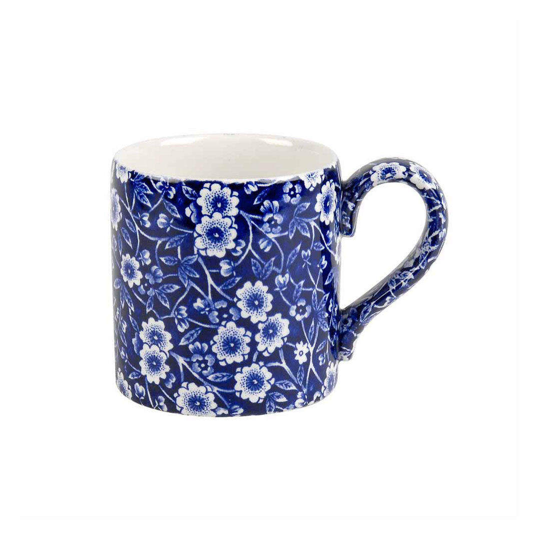 Burleigh Blue Calico Mug 284ml / 1/2 pt-Goviers