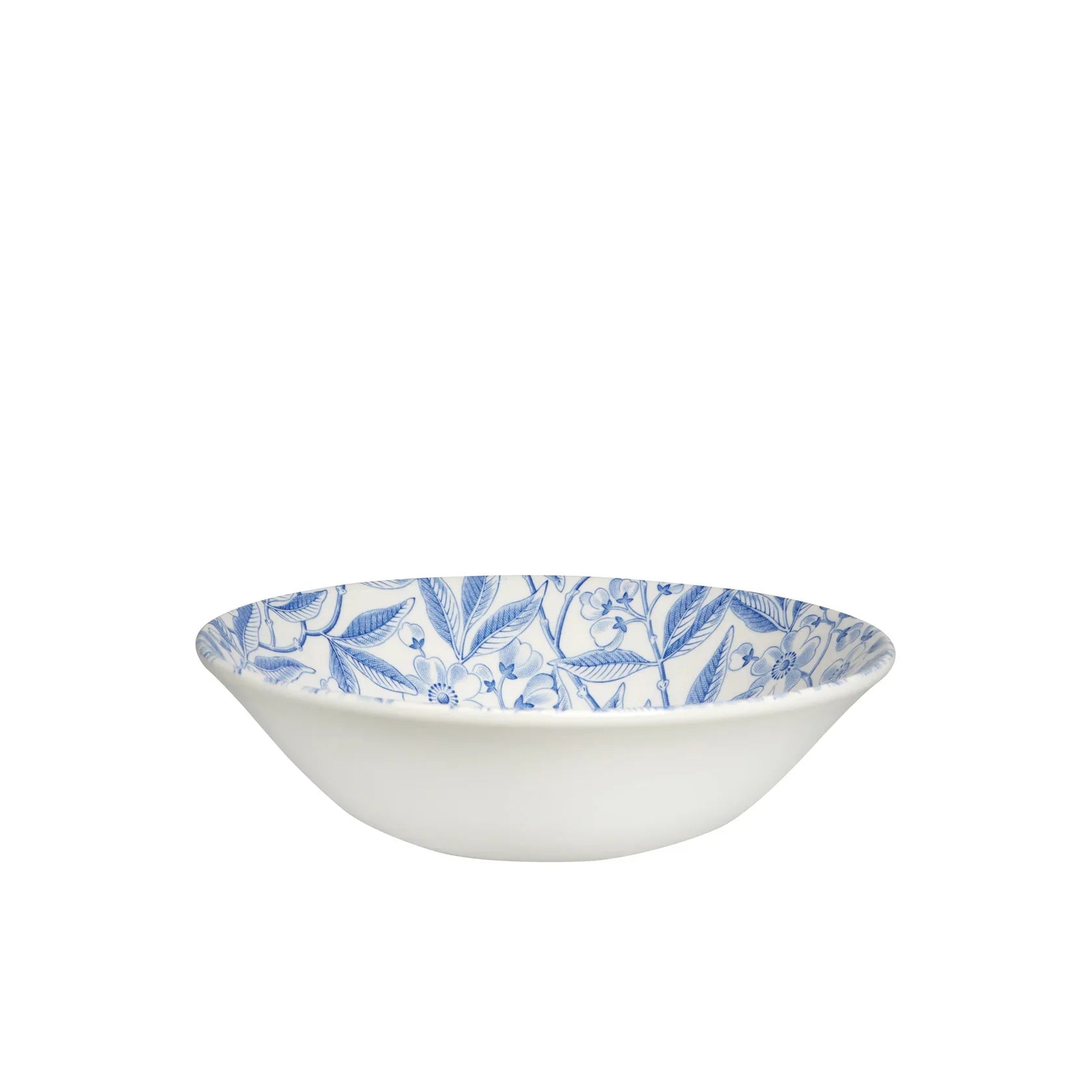 Burleigh Blue Prunus Cereal Bowl 16cm-Goviers