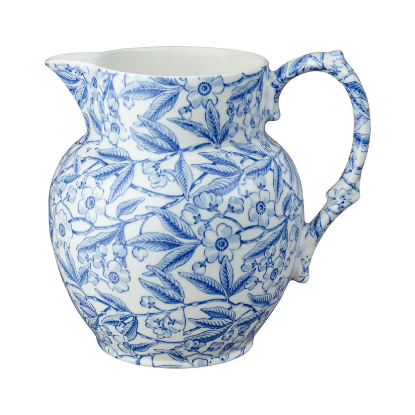 Burleigh Blue Prunus Etruscan Jug Small-Goviers