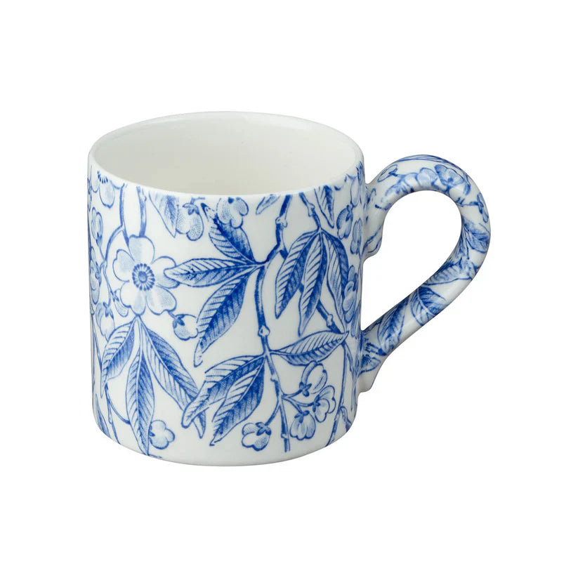 Burleigh Blue Prunus Mug Half Pint 284ml/0.5pt-Goviers