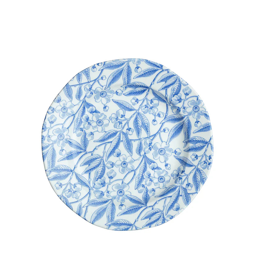 Burleigh Blue Prunus Plate 19cm-Goviers