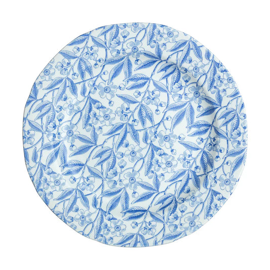 Burleigh Blue Prunus Plate 26.5cm/10.5"-Goviers