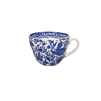 Burleigh Blue Regal Peacock Breakfast Cup 420ml/3/4pt-Goviers