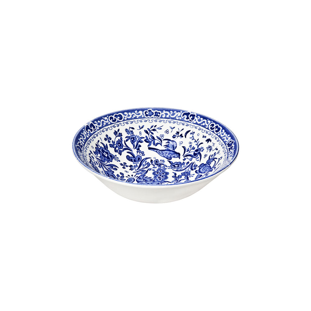 Burleigh Blue Regal Peacock Cereal Bowl 16cm-Goviers