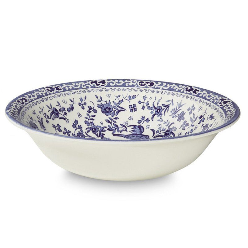 Burleigh Blue Regal Peacock Pudding/Soup Bowl 20.5cm/8"-Goviers