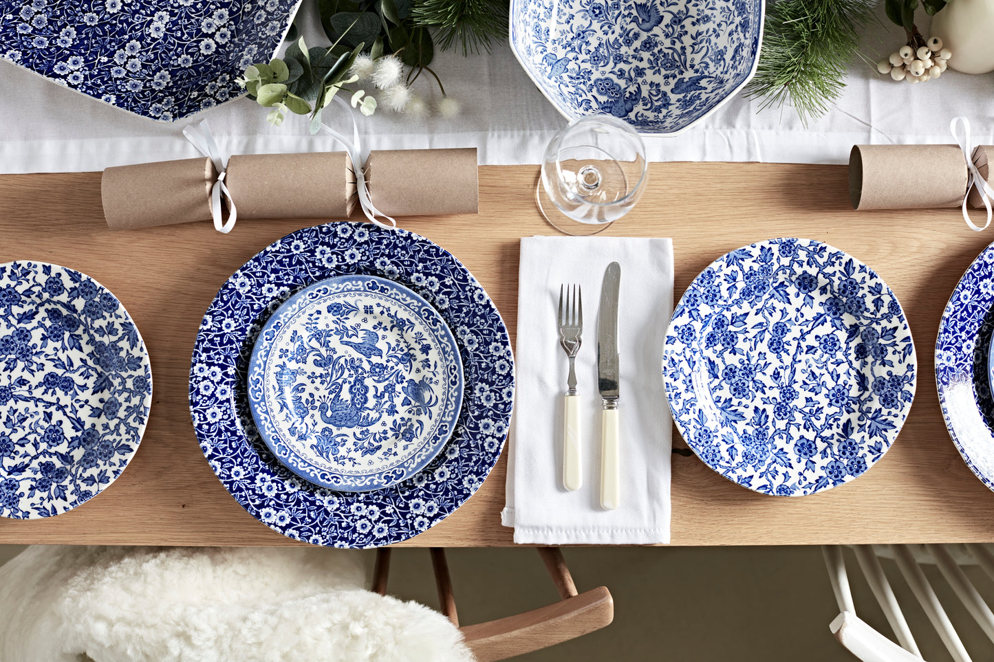 Burleigh Blue Arden Plate 19cm Set of 4