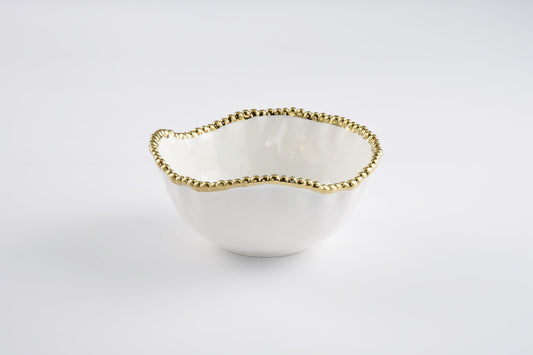 Pampa Bay Golden Salerno Medium Salad Bowl