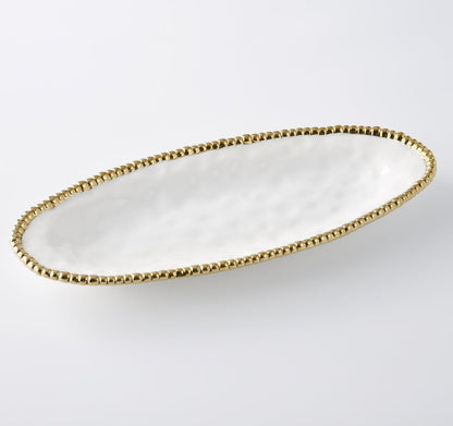 Pampa Bay Golden Salerno Oval Serving Piece
