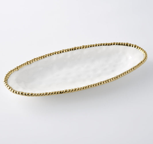 Pampa Bay Golden Salerno Oval Serving Piece