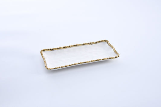 Pampa Bay Golden Salerno Small Rectangular Tray