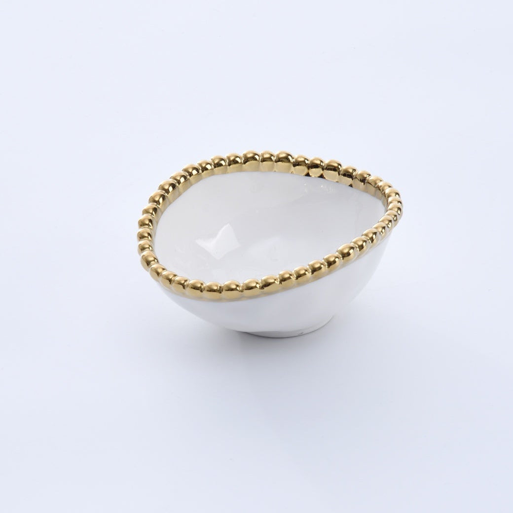 Pampa Bay Golden Salerno Oval Condiment Bowl