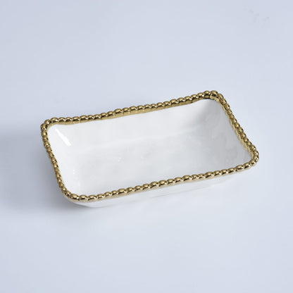 Pampa Bay Golden Salerno Rectangular Dish