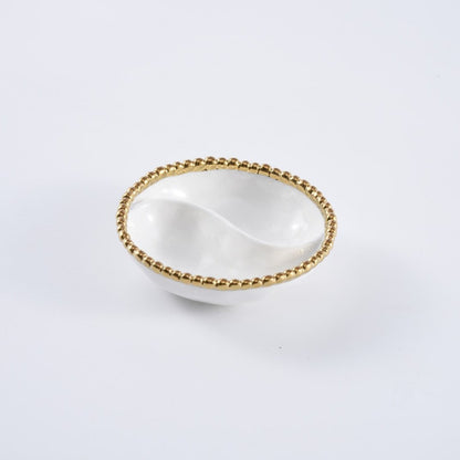 Pampa Bay Golden Salerno Mini 2 Section Platter