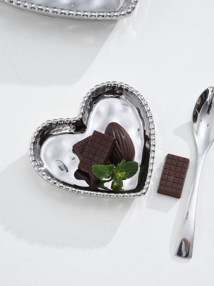 Pampa Bay Love Is In The Air Mini Heart Dish Silver