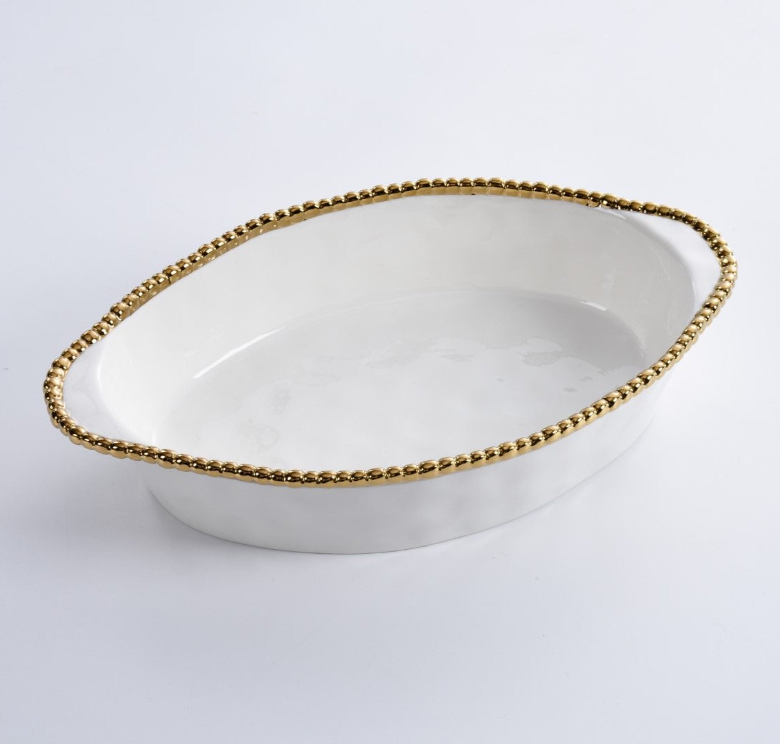 Pampa Bay Golden Salerno Oval Baking Dish