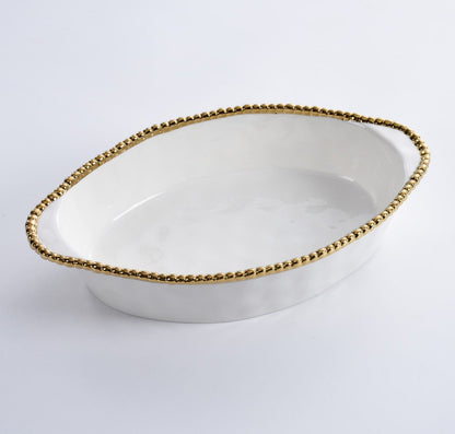 Pampa Bay Golden Salerno Oval Baking Dish