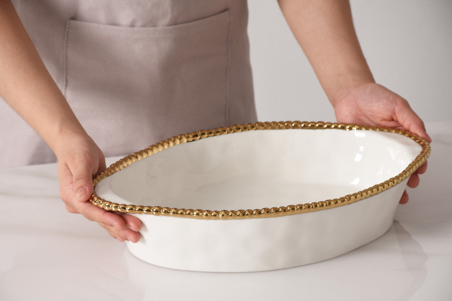 Pampa Bay Golden Salerno Oval Baking Dish