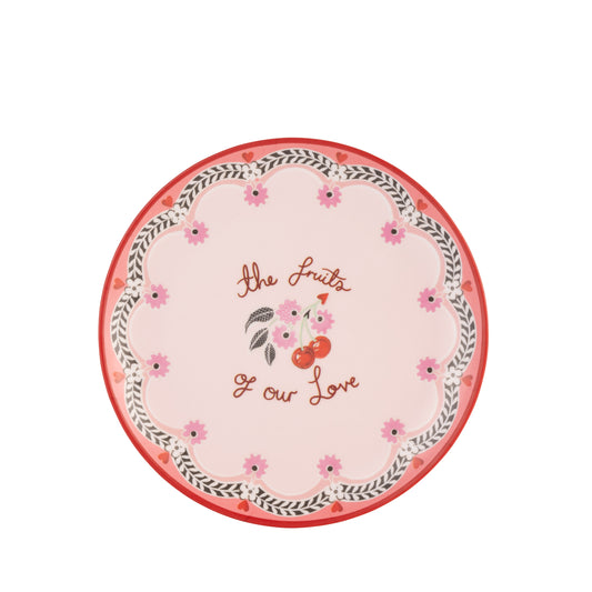 Cath Kidston Cherry Melamine Side Plates Set of 4