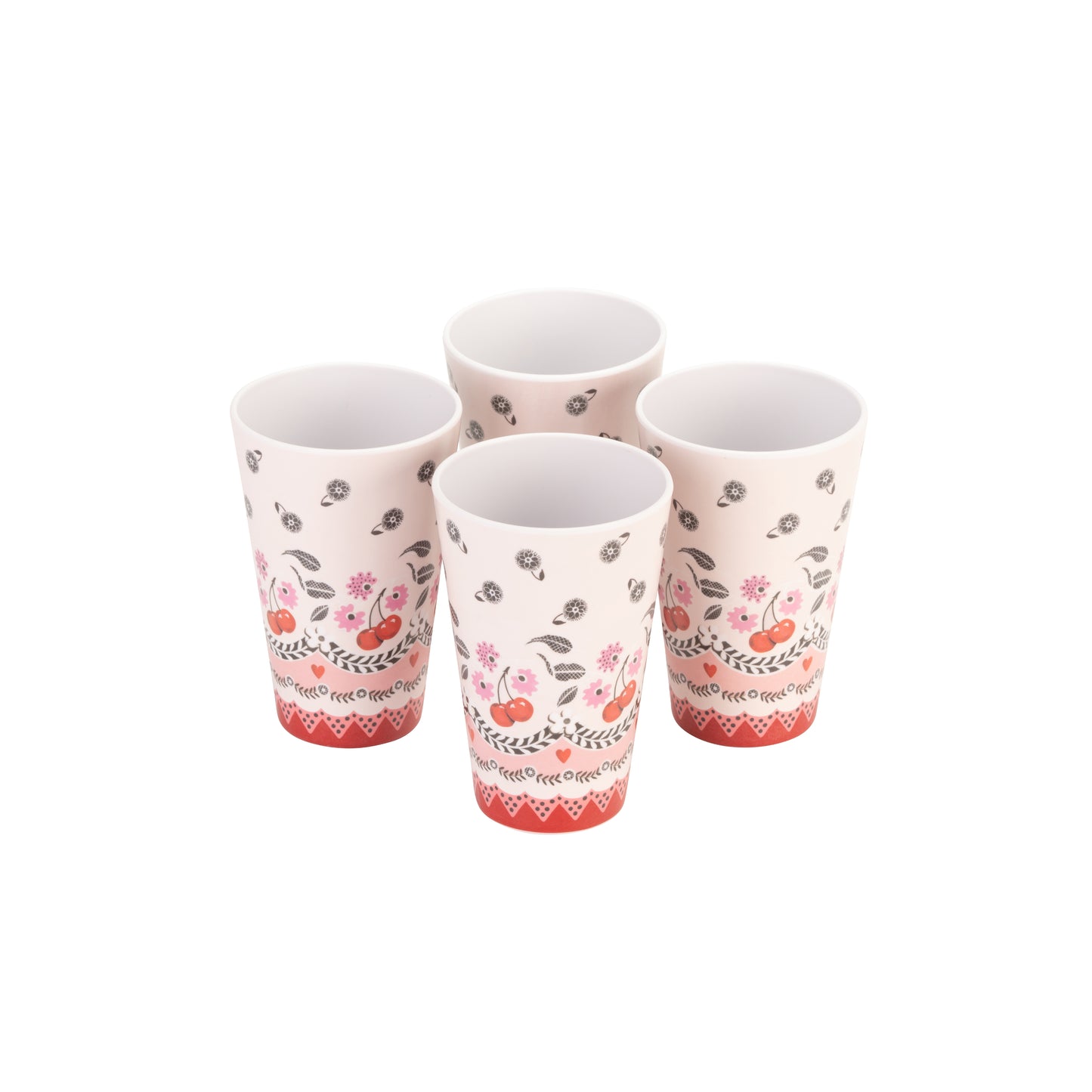 Cath Kidston Cherry Melamine Tumblers Set of 4