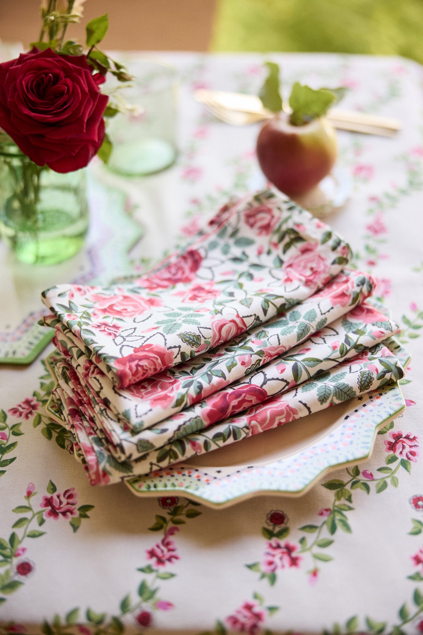 Cath Kidston Dolly Rose Napkins Set of 4