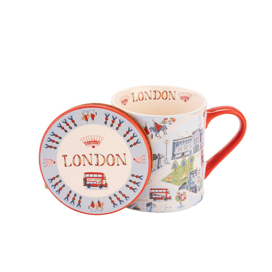 Cath Kidston London Town Mug And Coaster Set