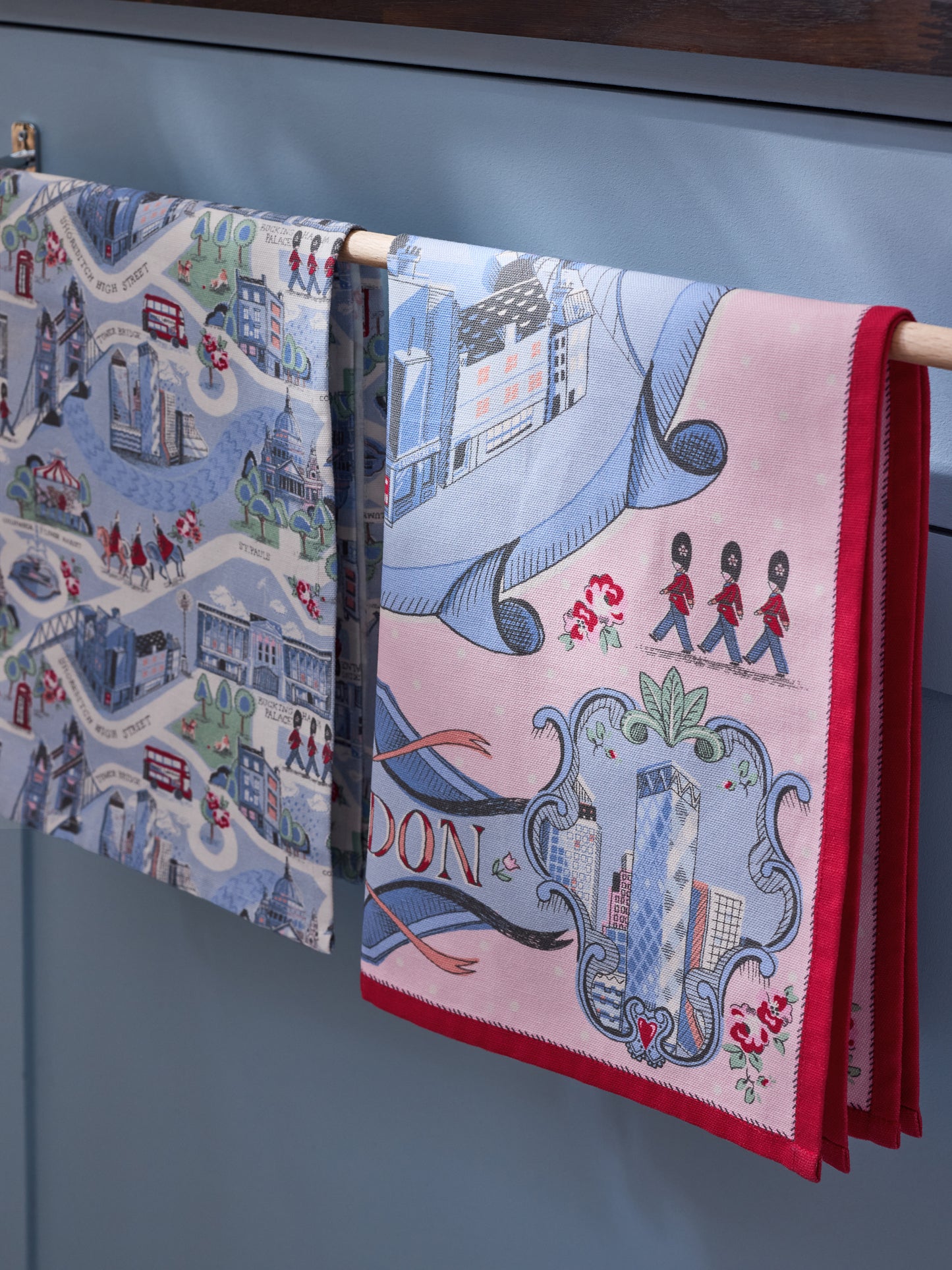 Cath Kidston London Town Tea Towels Set Of 2