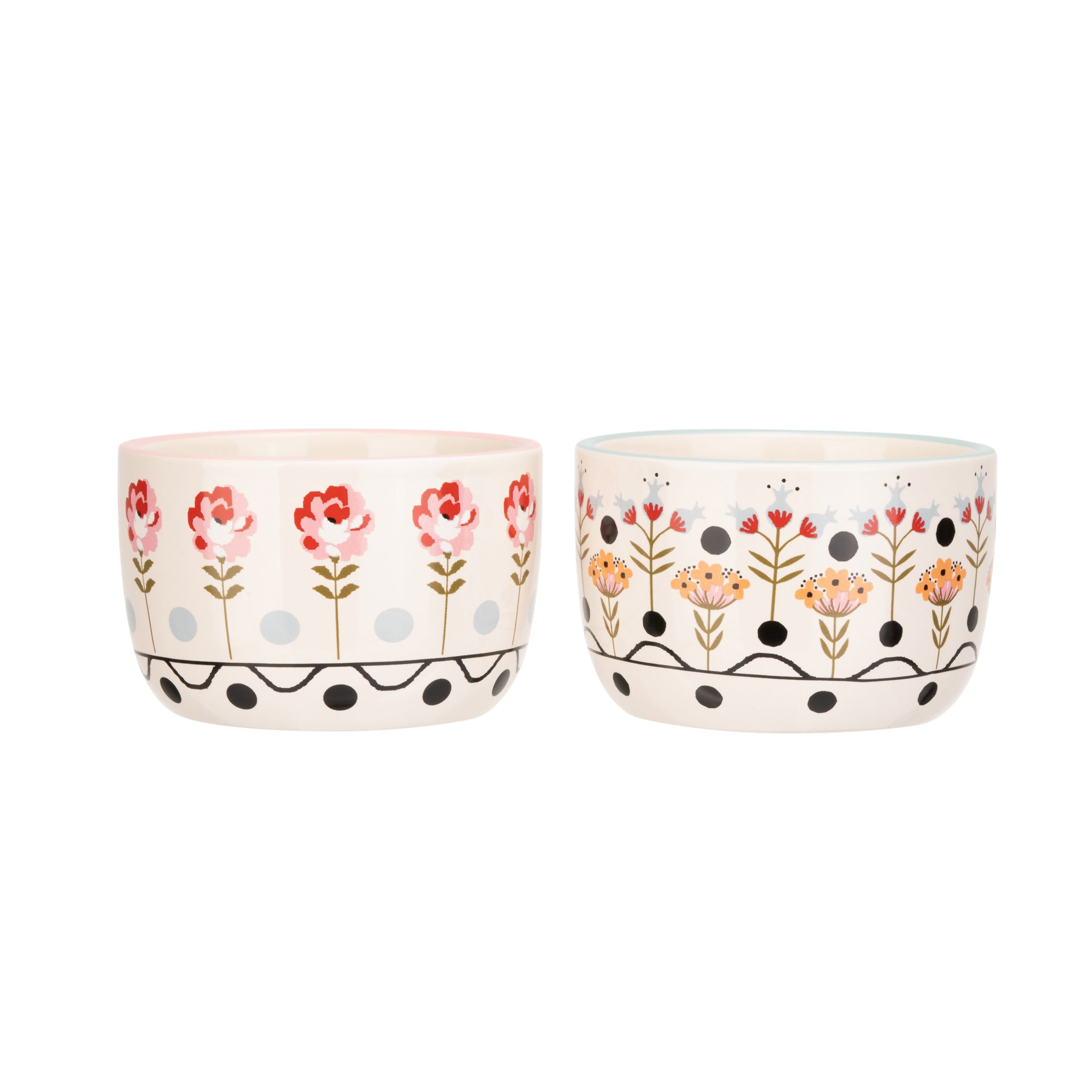 Cath Kidston Painted Table Ceramic Ramekins Set of 2