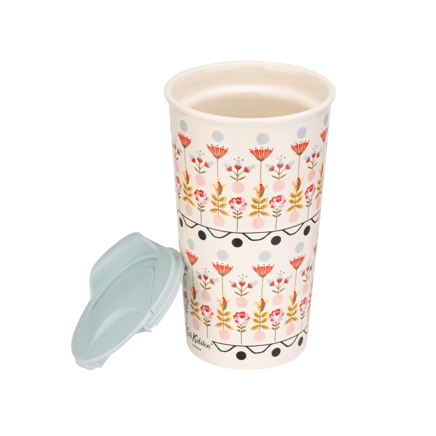 Cath Kidston Painted Table Ceramic Travel Mug 300ml