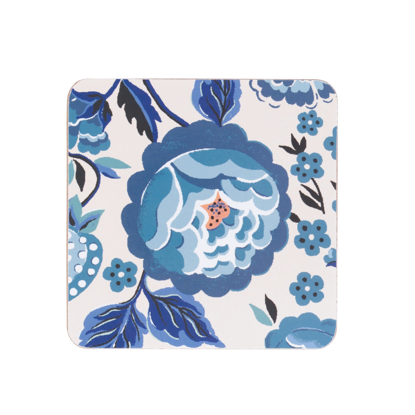 Cath Kidston Strawberry Garden Blue Coasters Set of 4