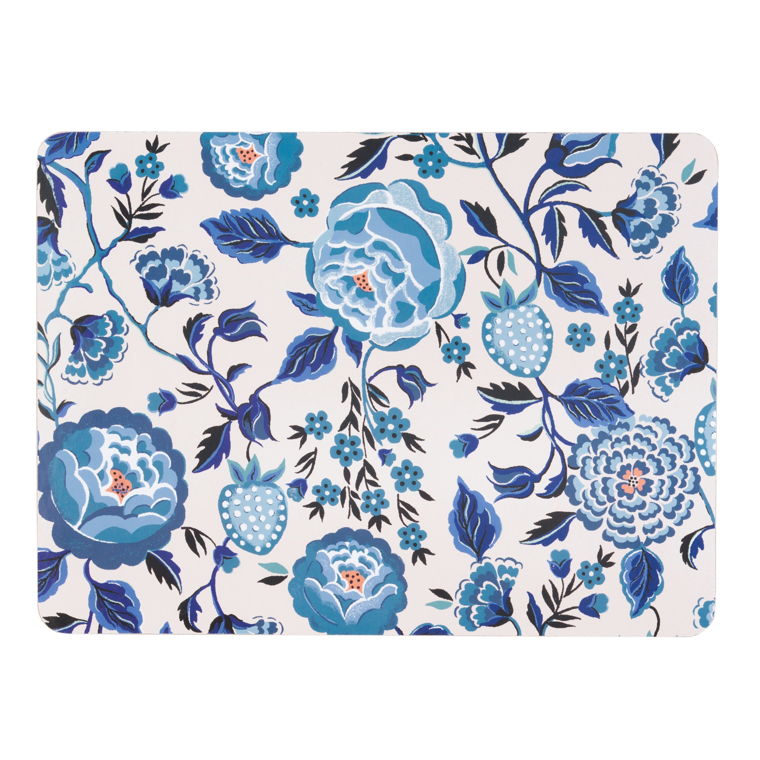 Cath Kidston Strawberry Garden Blue Placemats Set of 4