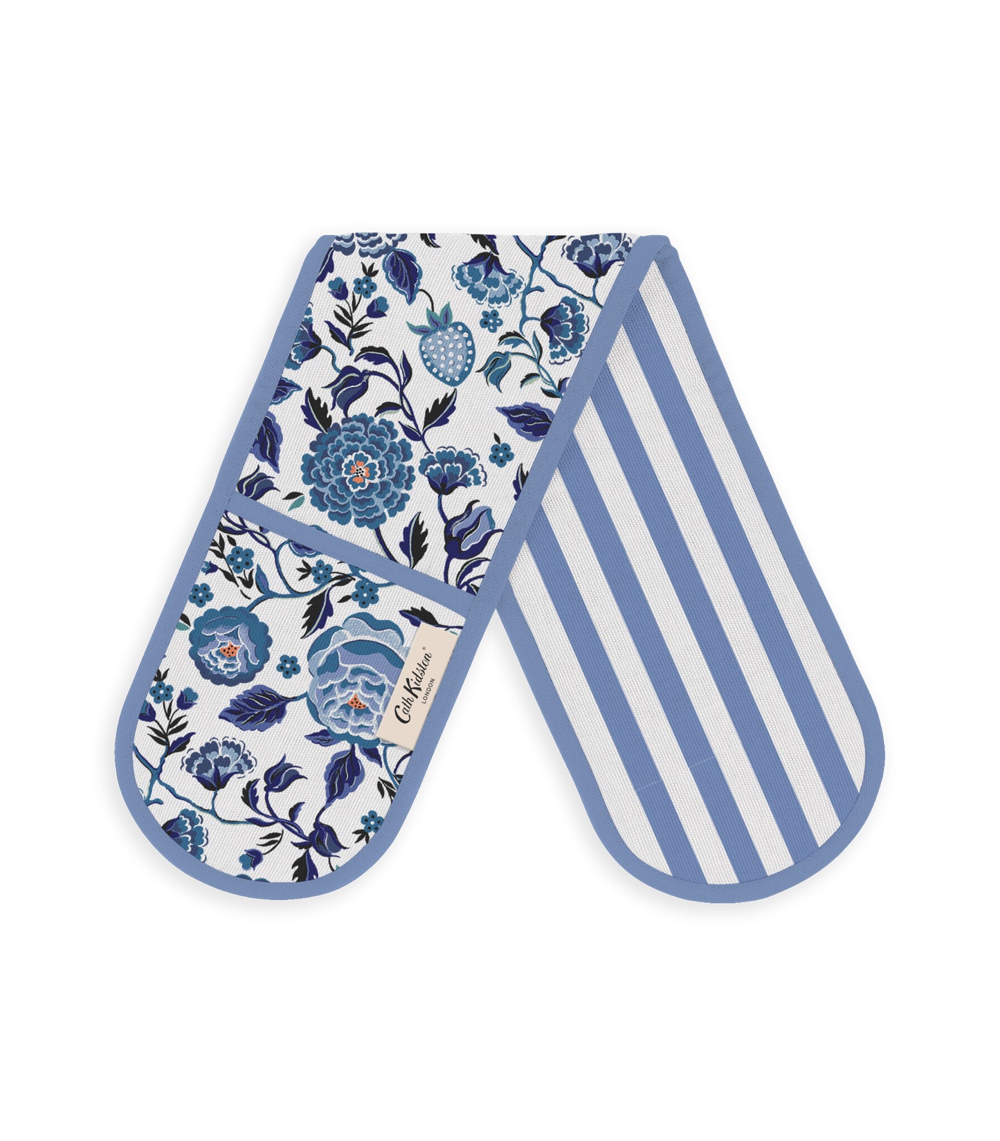 Cath Kidston Strawberry Garden Blue Double Oven Glove