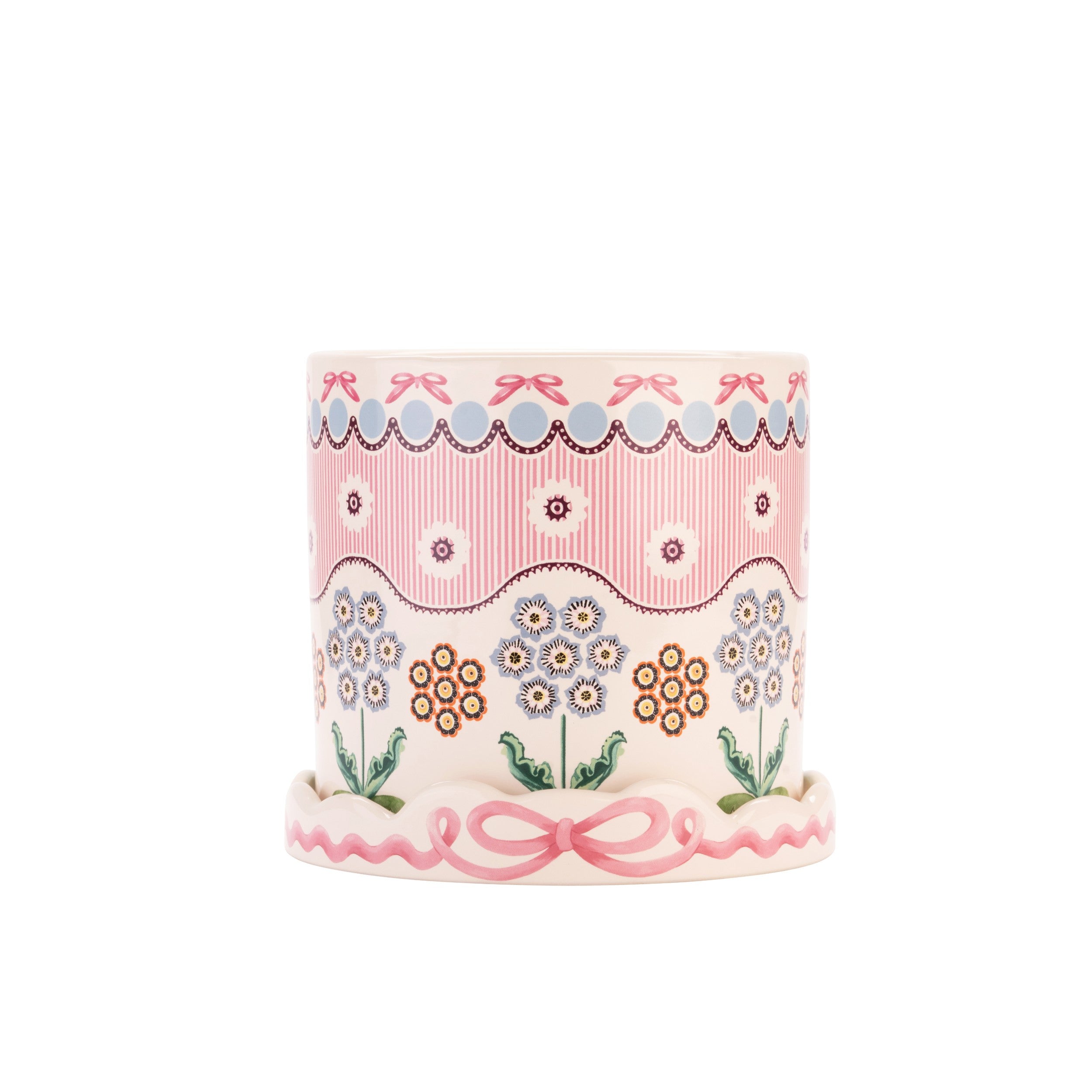 Cath Kidston Spitalfields Silk Plantpot With Tray