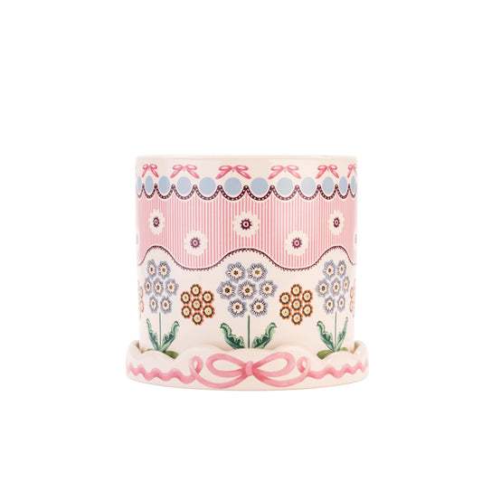 Cath Kidston Spitalfields Silk Plantpot With Tray