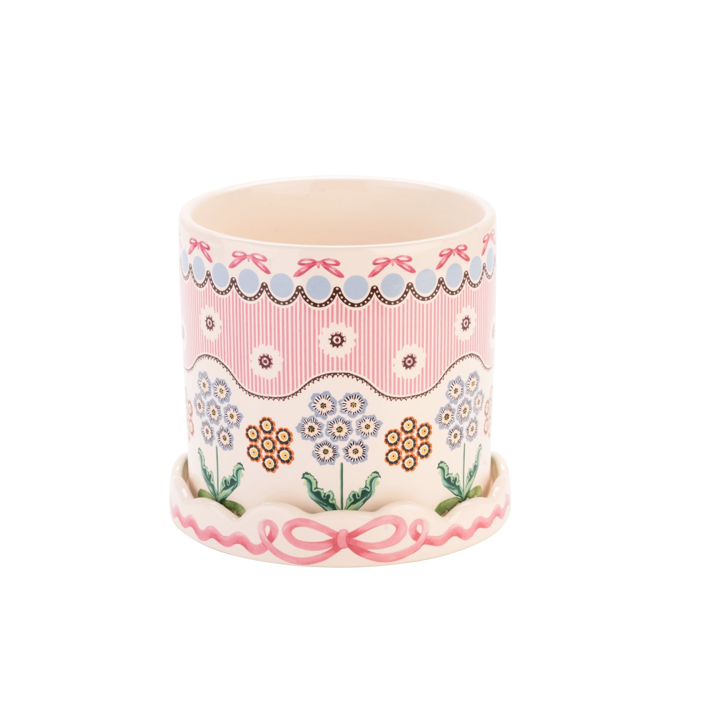 Cath Kidston Spitalfields Silk Plantpot With Tray