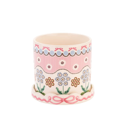 Cath Kidston Spitalfields Silk Plantpot With Tray