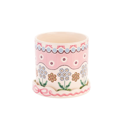 Cath Kidston Spitalfields Silk Plantpot With Tray